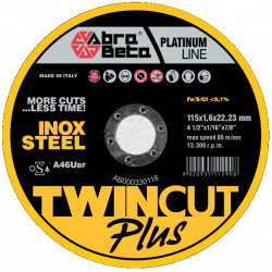 Tarcza TwinCutPlus A46 Ubf 125x1mm INOX