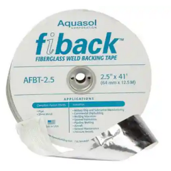 Taśma backingowa z włókna szklanego do ochrony spawu 64mmx12,5m 600AMP