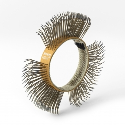 Szczotka twarda MBX - BEŻOWA 11mm; drut zagięty