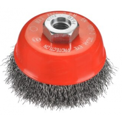 Szczotka doczołowa Fi 100 mm M14, drut falisty 0,3mm