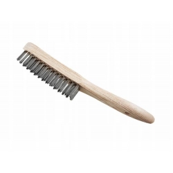 Szczotka ręczna drewniana - stal 0,35mm